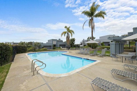 Escape the heat with a swim in the communal pool