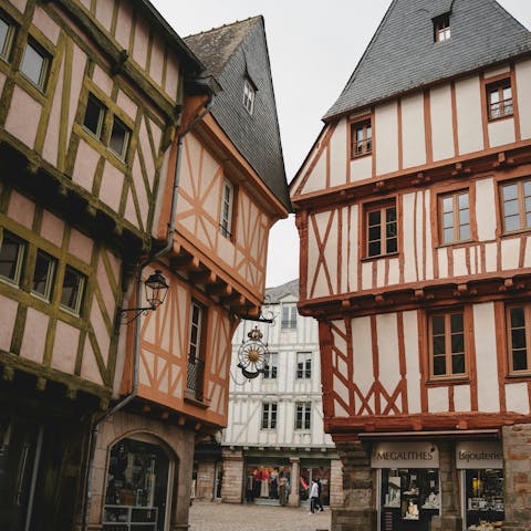 Enjoy a day sightseeing in the historic town of Vannes