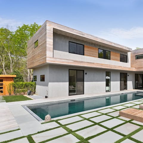 Take a dip in the pool and enjoy the views