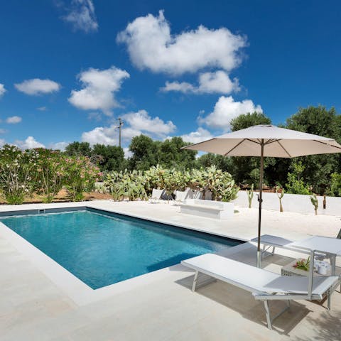 Enjoy your own private sanctuary nestled amongst the trees of Carovigno