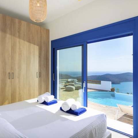 Wake up to glorious sea views