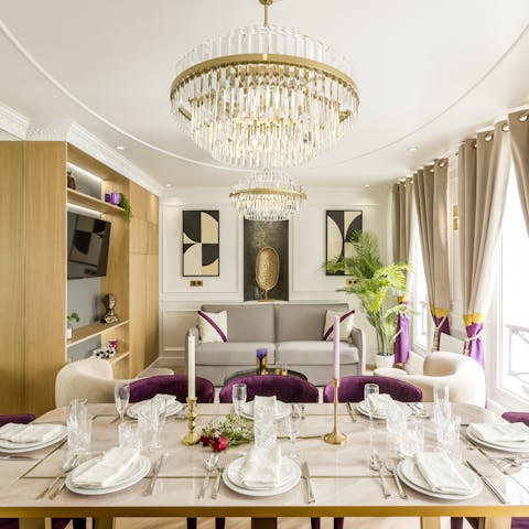 Set the table and let a private chef cook some Parisian cuisine for you