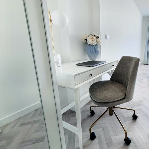 Spend the morning working from home before an afternoon at Westfield