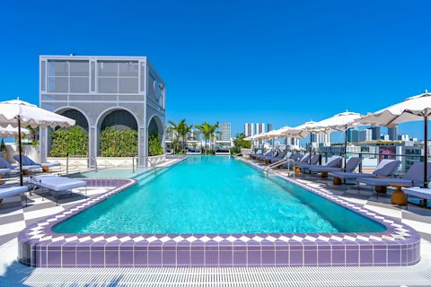 Cool off in the pool and lounge on the communal terrace