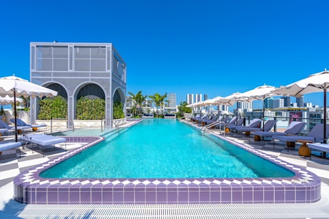 Cool off in the pool and lounge on the communal terrace