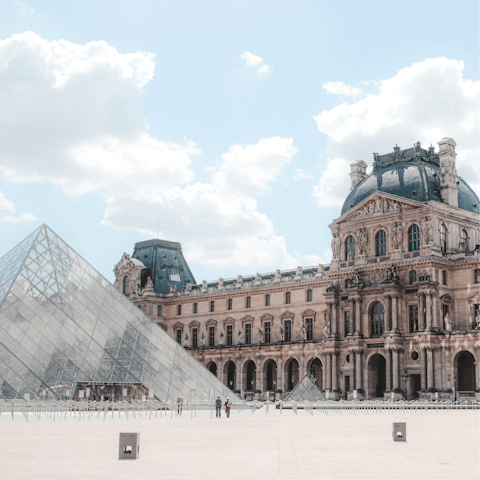 Visit the nearby Louvre Museum and admire the artworks
