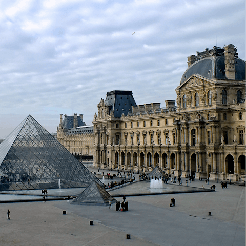 Spend an exciting morning strolling through the Louvre