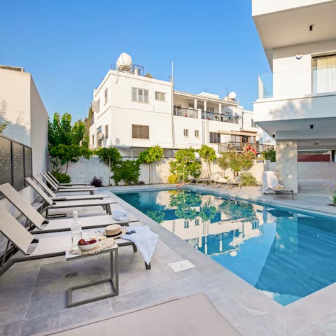 Soak up the sun or splash around in the shared pool