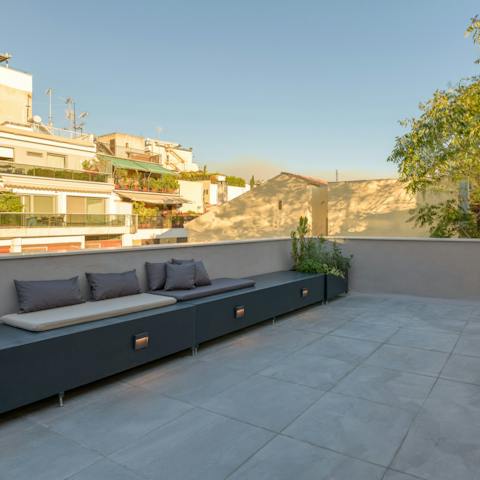 Pour a glass of your favourite drink and make your way onto the terrace
