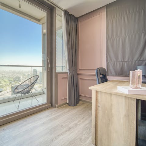 Keep one eye on business in the home office space