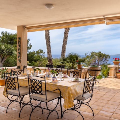 Share memorable Mediterranean feasts alfresco