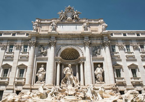 Toss a coin into the Trevi Fountain, a breathtaking Baroque masterpiece nine minutes on foot