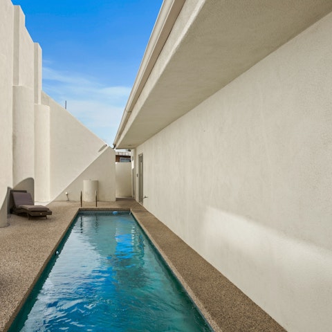 Swim laps or simply cool off in the pool