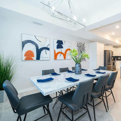 Plan the day's adventures at the dining table