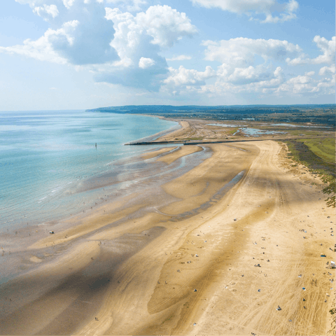 Spend the day on the beach – Camber Sands is just a short drive away
