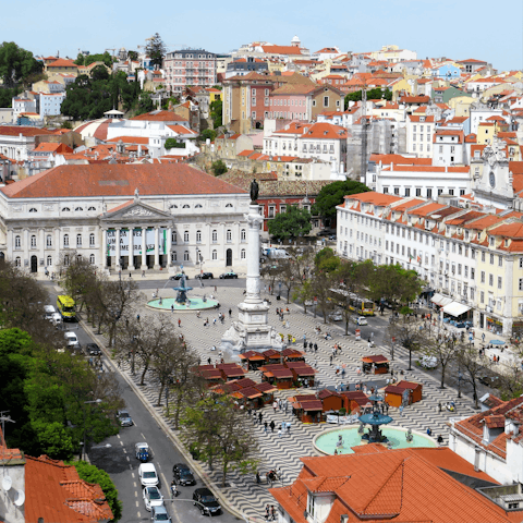 Head to the heart of Lisbon's historic centre – a short tram ride away