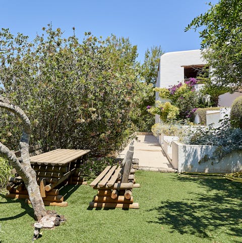 Enjoy some peace and quiet in the gorgeous gardens