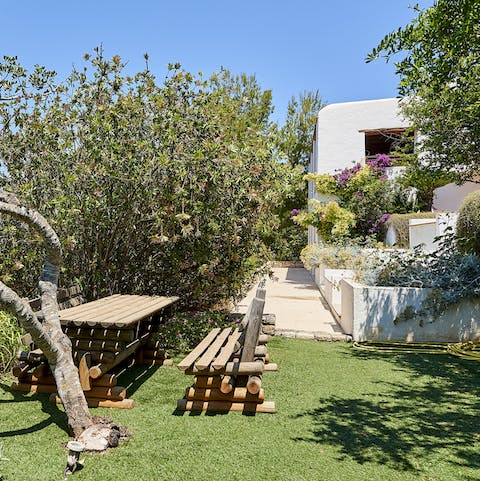 Enjoy some peace and quiet in the gorgeous gardens
