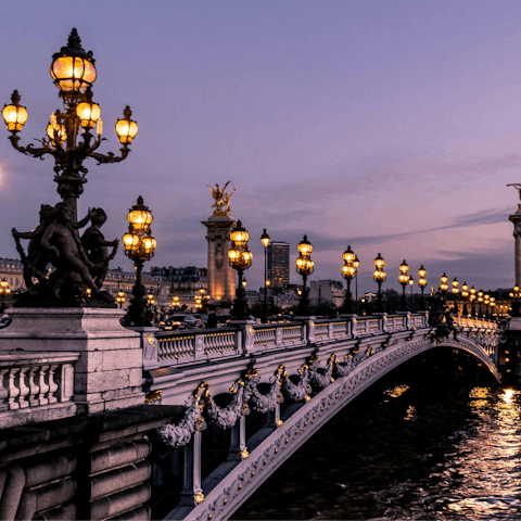 Take a walk along the banks of the Seine