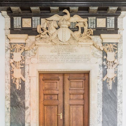 Stay in a minimalist space in a historic building