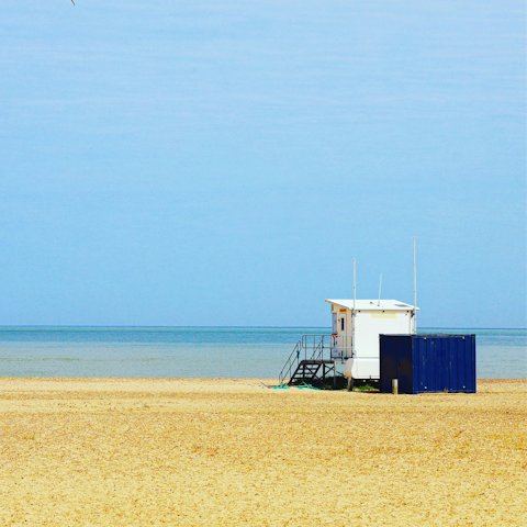 Head to Great Yarmouth and its buzzing beach, 8 miles away