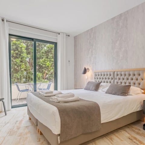 Wake up in the comfortable bedrooms ready to explore