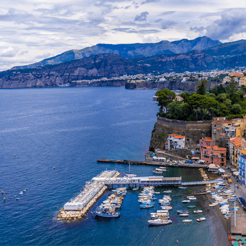 Stroll around charming Sorrento, taking in the old town and harbour