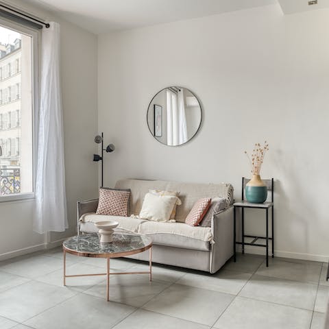 Put your feet up after a busy day of walking in Paris