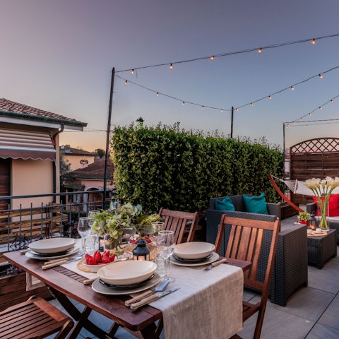 Fire up the barbecue and dine alfresco on the terrace