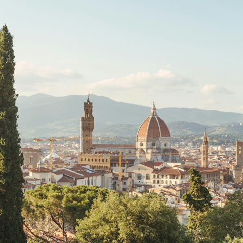 Stay a short drive away from the centre of Florence