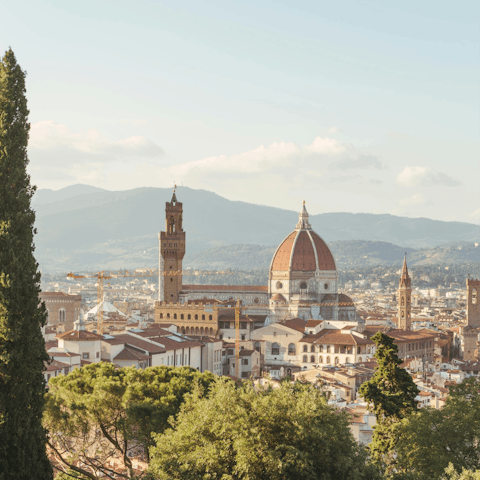 Stay a short drive away from the centre of Florence