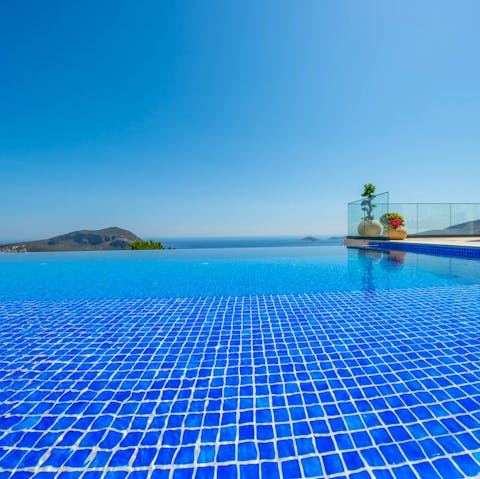 Cool off and admire the views from the infinity pool