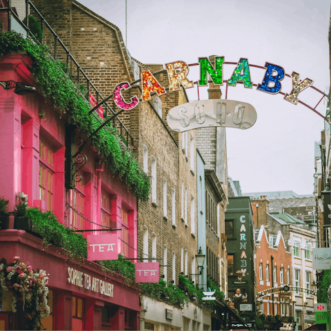 Do some shopping on buzzing Carnaby Street