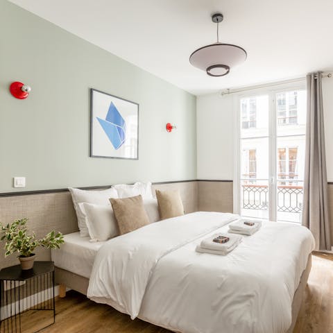 Wake up in the elegant bedrooms, each boating their own Juliet balconies too