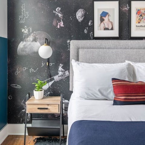 Choose between the comfortable, quirky bedrooms