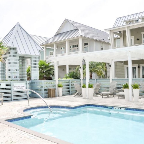 Head to one of the communal pools for a leisurely dip