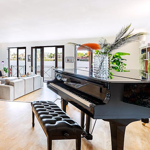 Entertain your guests with a ballad on the piano