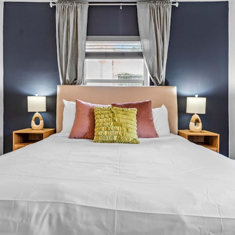 Sleep soundly in one of the serene bedrooms