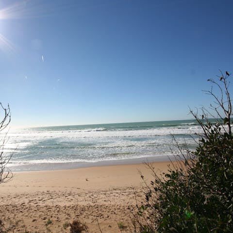Spend a day on the sands of Playa de Zahora, an eleven-minute walk away