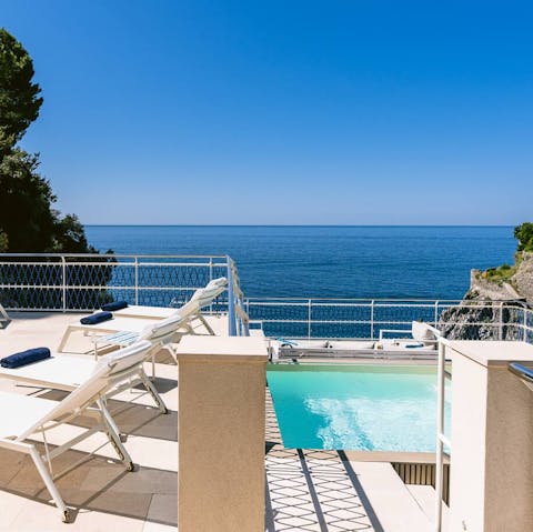 Spend the day on the beach or relaxing on the terrace