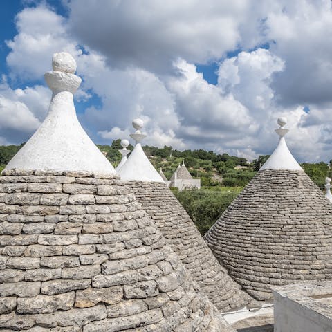 Feel like a fairytale staying in one of Puglia's traditional Trulli homes