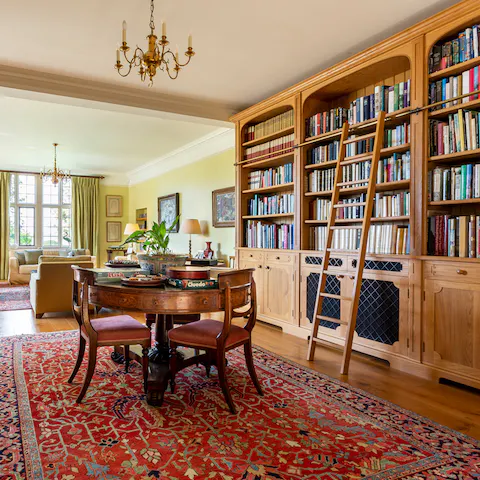 Spend lazy afternoons perusing the library or playing a family-favourite board game