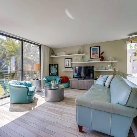 Stretch out in the living area for blissful moments of relaxation