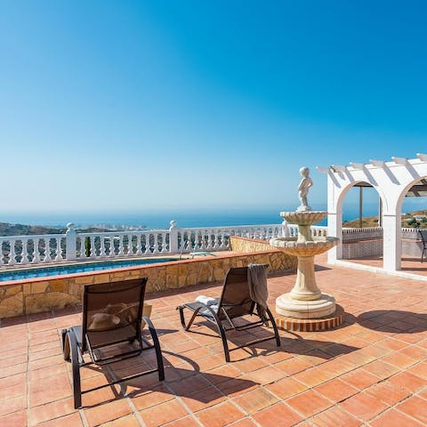 Catch some rays on a comfy sun lounger