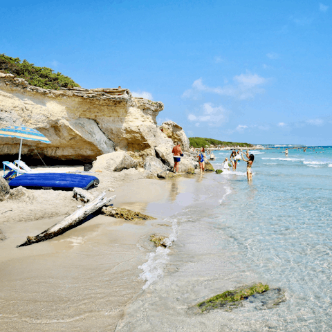 Explore Monopoli’s beautiful beaches, just moments from the door