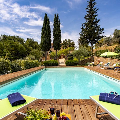 Go for a refreshing dip in the pool