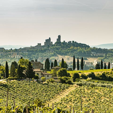 Explore the town of Poggibonsi, which is just a few kilometres from this home