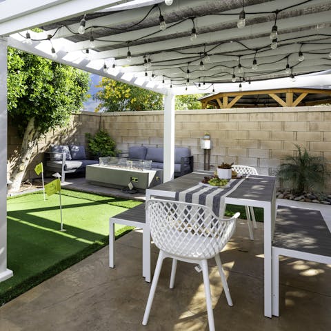 Enjoy family fun, games and alfresco dining on the terrace