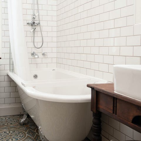 Fill the bath with bubbles and enjoy a long, revitalising soak