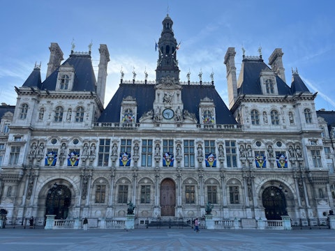 Photograph Hôtel de Ville, Paris's magnificent neo-Renaissance city hall, a five-minute stroll
